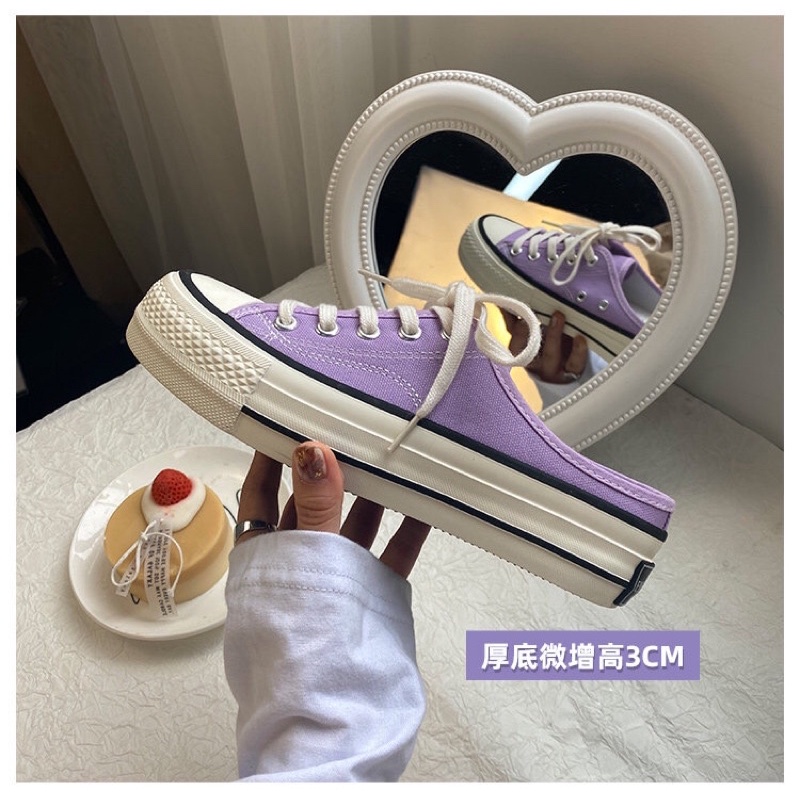 Giày sục Evenstar màu tím mới có ảnh thật