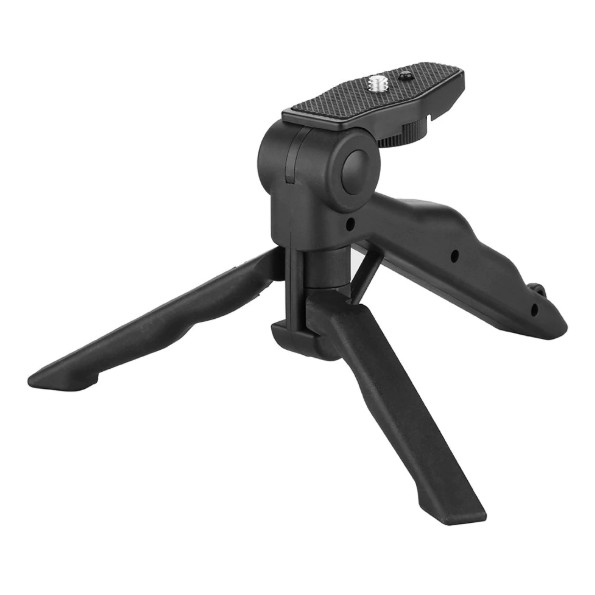 Chân Tripod Handgrip mini xếp gọn (Đen) + Gá kẹp điện thoại 001