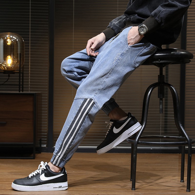 Quần Jean baggy ống rộng nam nữ Unisex 3 Bottons