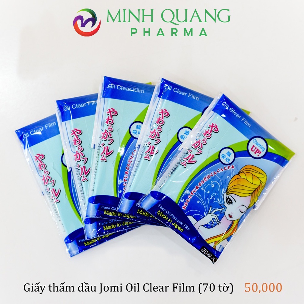 Giấy thấm dầu JOMI OIL CLEAR thấm hút dầu thừa, giúp da khô thoáng 70 miếng | BigBuy360 - bigbuy360.vn