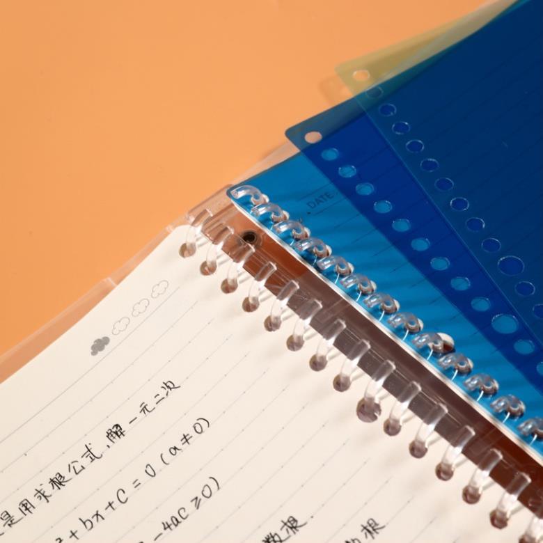 Bìa sổ còng binder SOLANO tab phân trang A5 20 lỗ 4 màu tiện dụng SN-001386