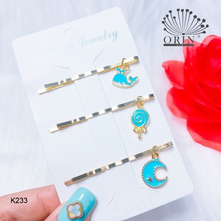 Set 3 kẹp tóc nhiều kiểu orin k233