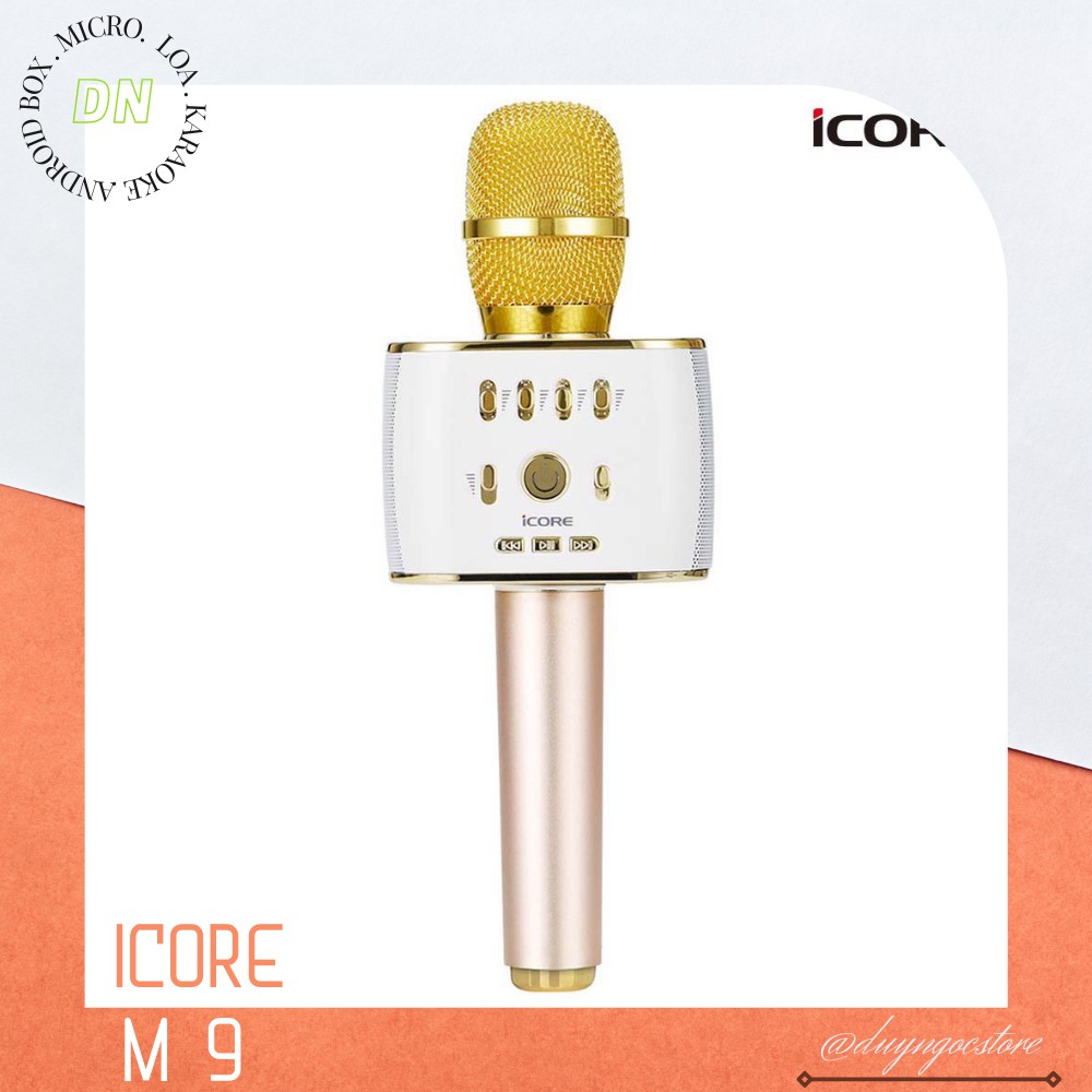 Micro Karaoke Kiêm Loa Bluetooth iCore IC-M9