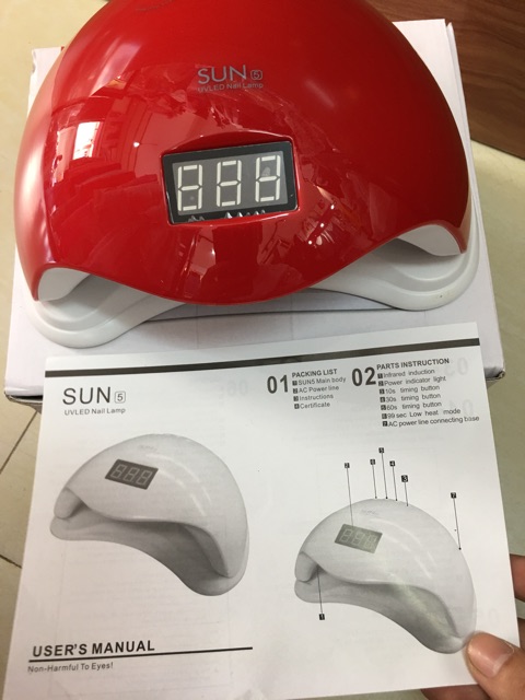 Máy Hơ Gel Sun 5 UV 48w Chính Hãng