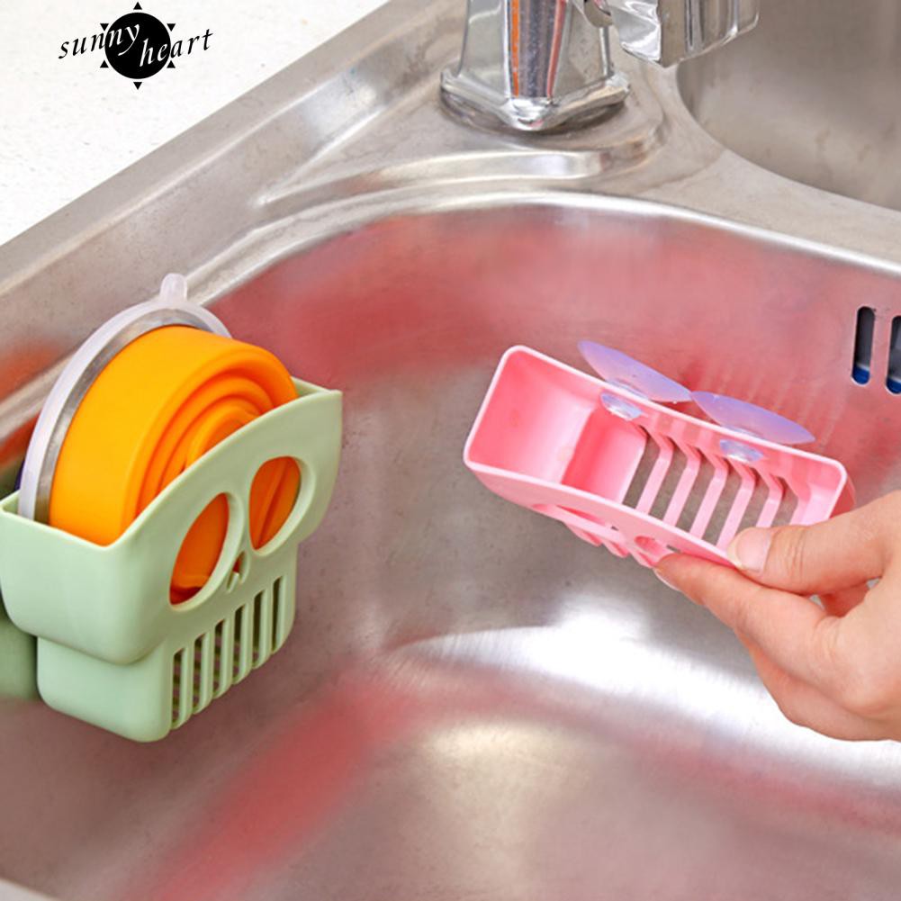 Giá hút để miếng xốp rửa chén thiết kế kiểu đầu lâu độc đáo