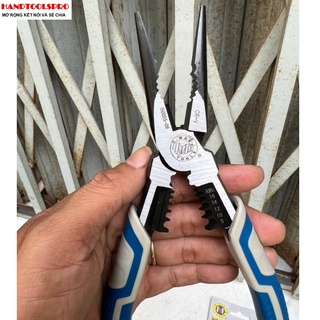 Kìm nhọn đa năng 9inch/225mm c-mart b0055-09 tuốt dây điện, cắt dây , bấm cos đa năng
