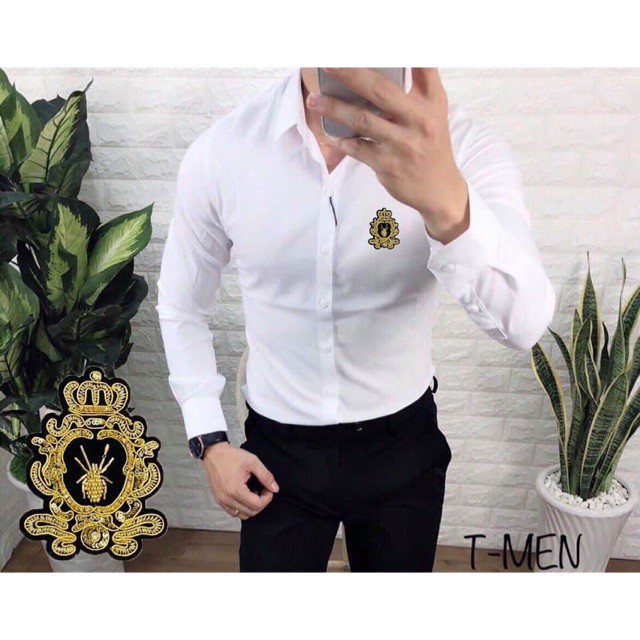 🍀Set Quần Âu/Và Áo Sơ Mi Thêu Ong Vàng Cao Cấp🍀 | BigBuy360 - bigbuy360.vn