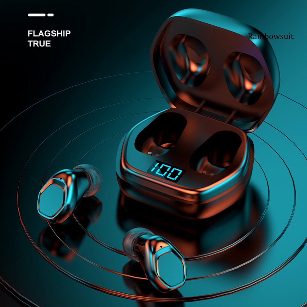 RB- M10/M12 Bluetooth 5.1 Rechargeable Wireless Earphones Earpieces for Phone