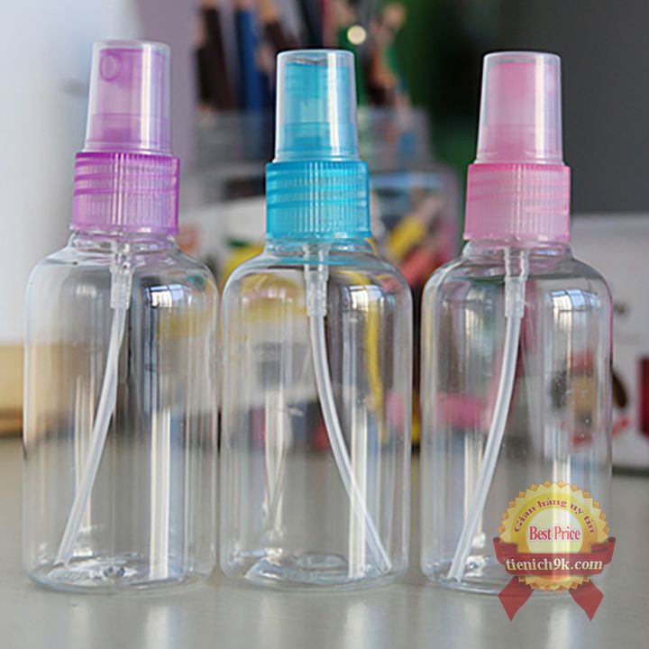 Lọ xịt dung dịch 100ml 50ml 30ml dạng phun xương chiết khoáng mỹ phẩm nước hoa Có nắp đậy nhựa PP an toàn cao cấp