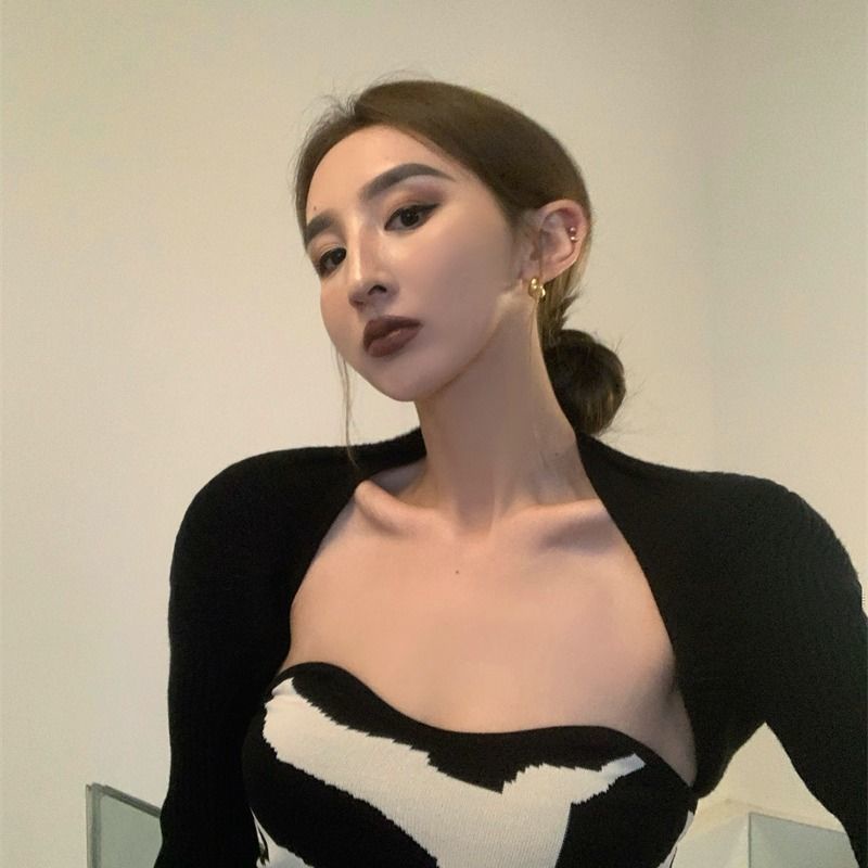Áo cardigan COZOK dệt kim tay dài chống nắng thời trang