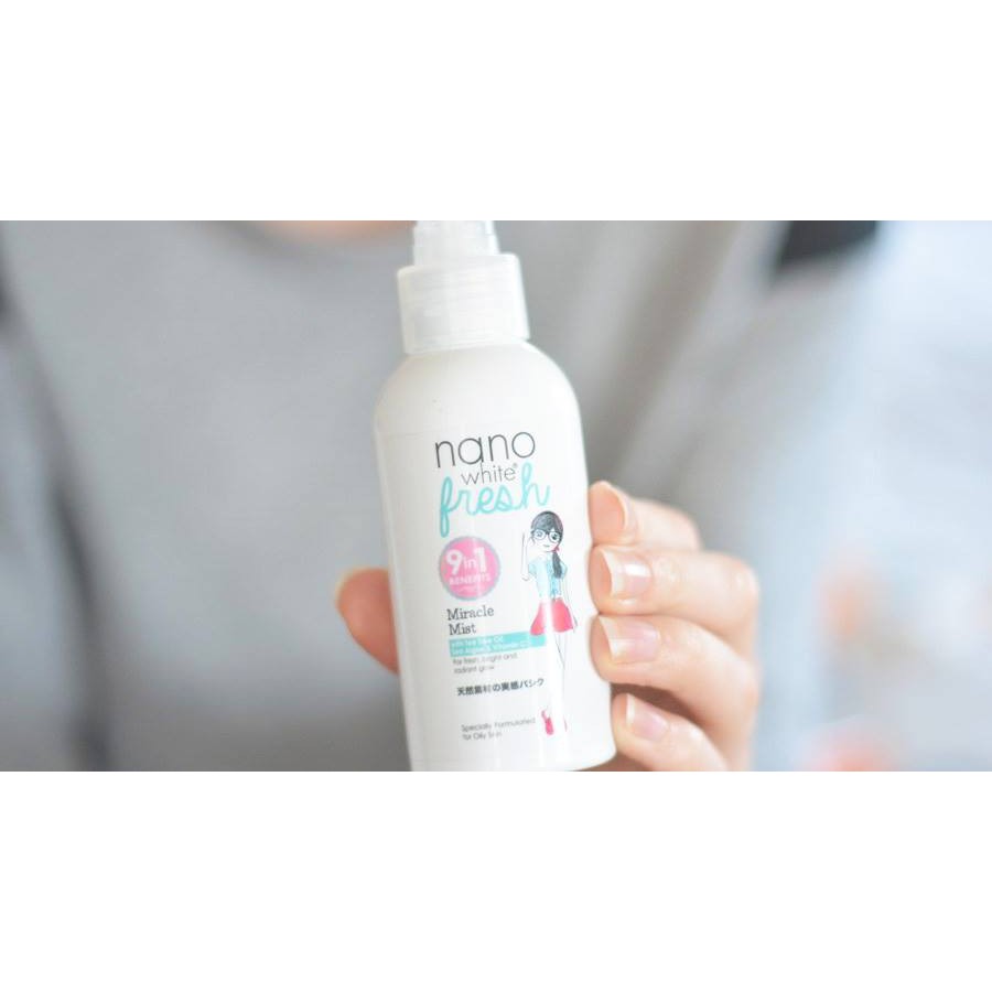 Xịt dưỡng da và ngăn ngừa mụn NanoWhite Fresh ( 9 in 1) | BigBuy360 - bigbuy360.vn