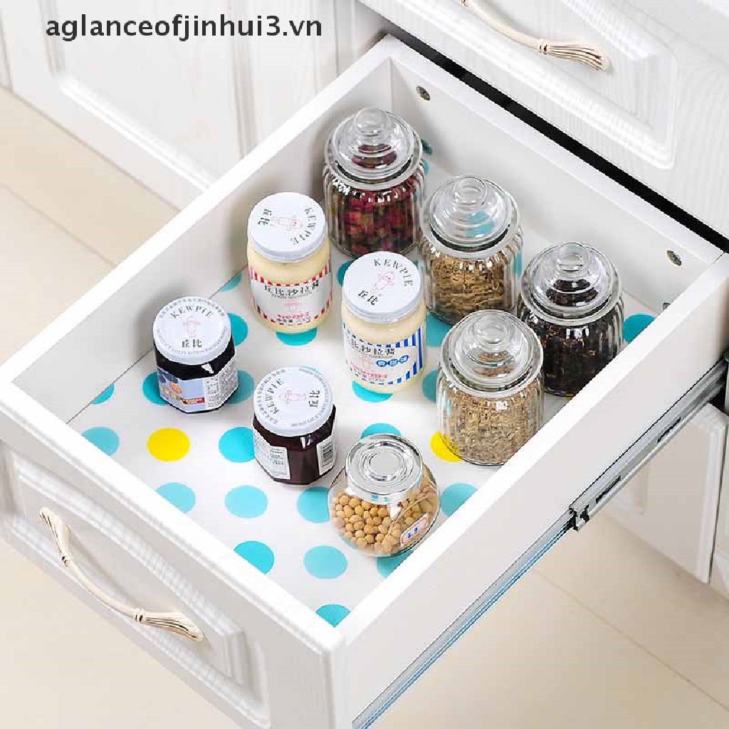 * * Afhvn * 1 Cuộn Thảm Lót Ngăn Kéo Bàn Ăn Bền Bỉ Chống Nước Cho Nhà Bếp