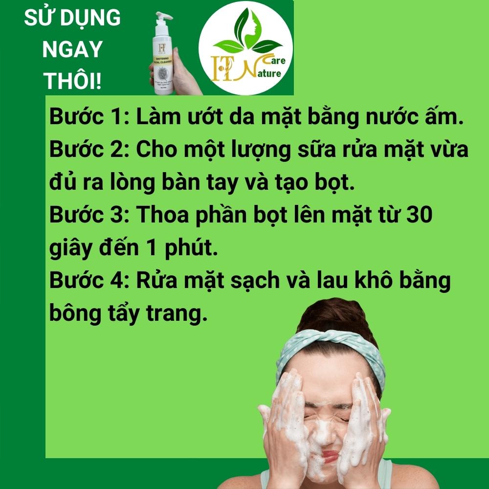 Sữa rửa mặt Whitening Facial Cleanser 100g làm sạch sáng da HT Nature Care