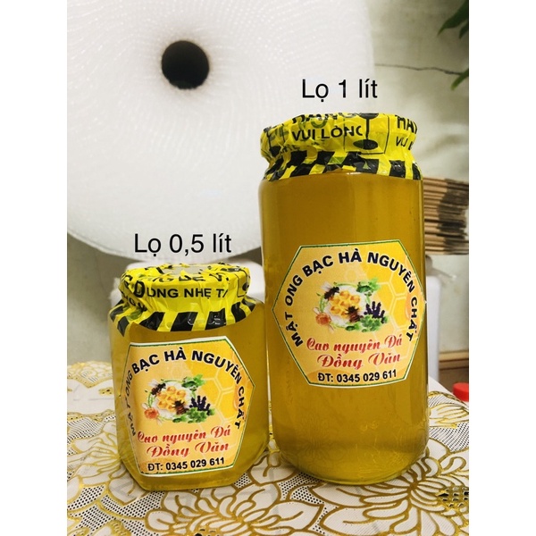 mật ong bạc hà nguyên chất