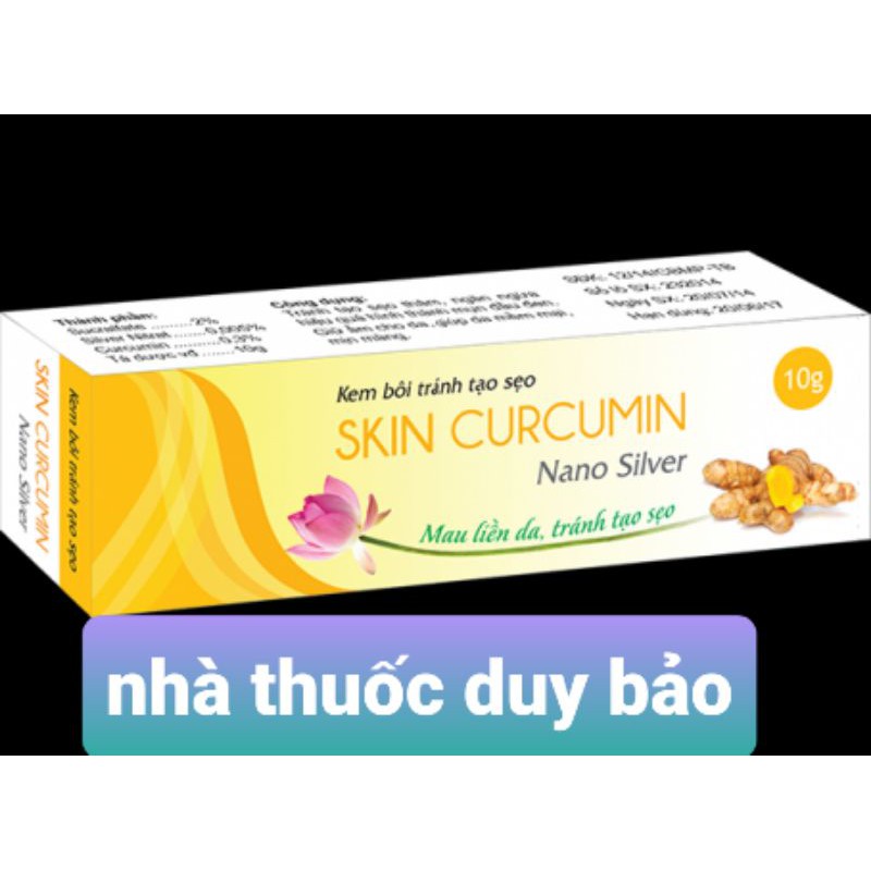 KEM BÔI LIỀN DA, LÀNH SẸO, NGỪA MỤN, GIẢM THÂM SKIN CURCUMIN