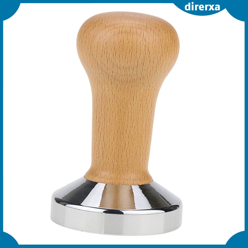 Stainless Coffee Bean Tamper Barista Pressing Tool W/ Handle 51mm/58mm Base