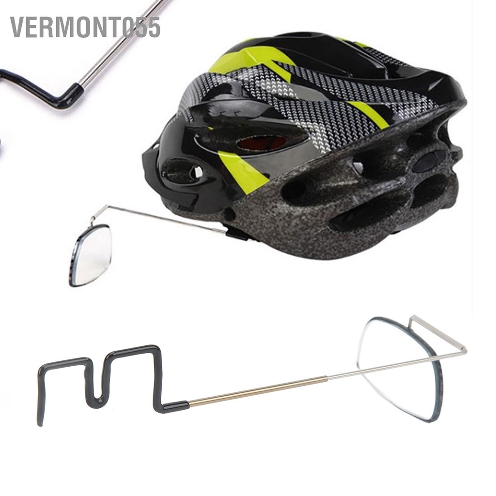 Vermont055 Mũ bảo hiểm đi xe đạp Gương chiếu hậu Điều chỉnh 360 độ Dễ dàng lắp đặt Kính Đi