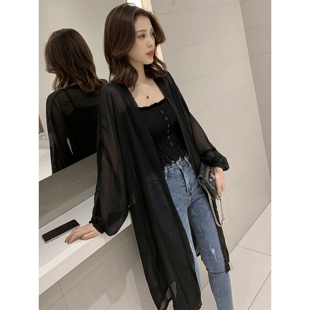 FREESHIP ĐƠN 99K_ Áo khoác voan dáng dài phong cách trẻ trung thanh lịch dành cho nữ | BigBuy360 - bigbuy360.vn