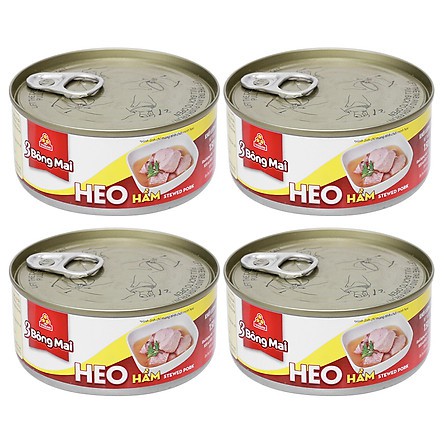 Combo 4 Heo Hầm 3 Bông Mai  Vissan Hộp 150g - 443