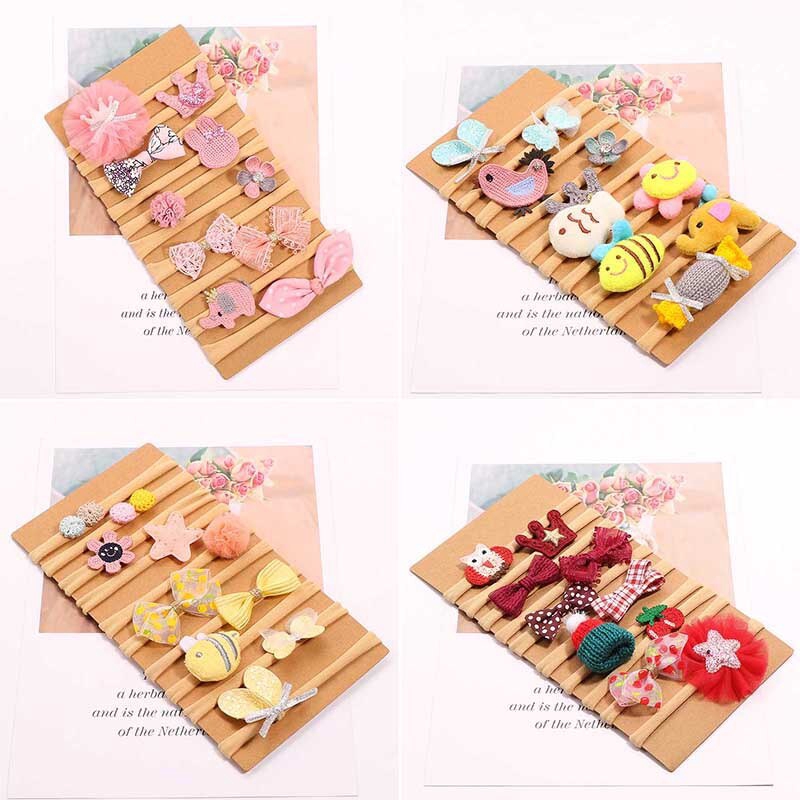 Bộ 10 cái băng đô đeo đầu co giãn cho bé gái