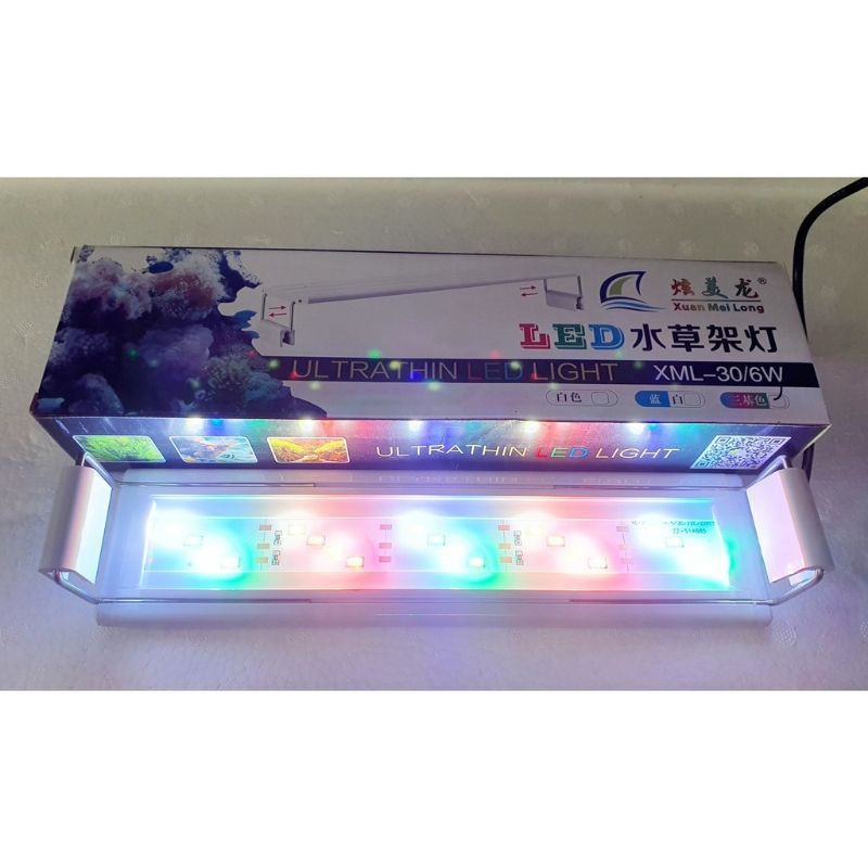 Đèn LED kẹp bể cá thủy sinh XML 30cm - 80cm