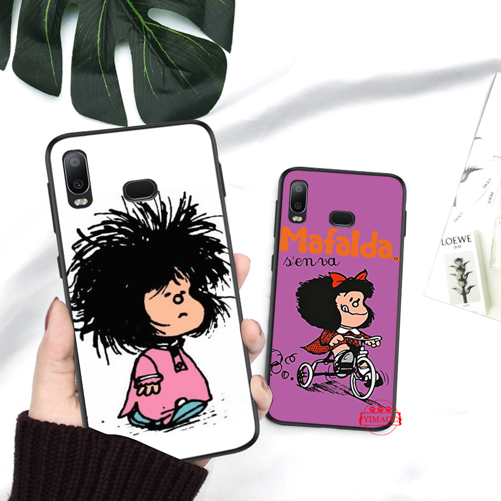 Samsung A31 A42 A02 A12 A32 A52 A72 F62 M62 Soft Case 201C Mafalda Classic image painting