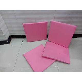 Nệm bệt vuông màu hồng kích thước 40x40x4cm, nệm ngồi bệt mền , ngồi học ,trà sữa , lót ghế tựa lưng...