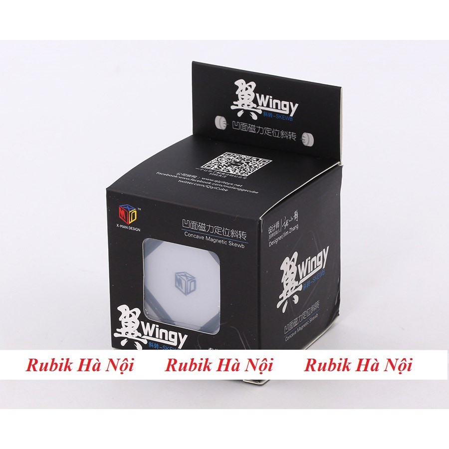 Rubik Skewb Qiyi Xman Wingy Có Nam Châm Đen/Stickerless