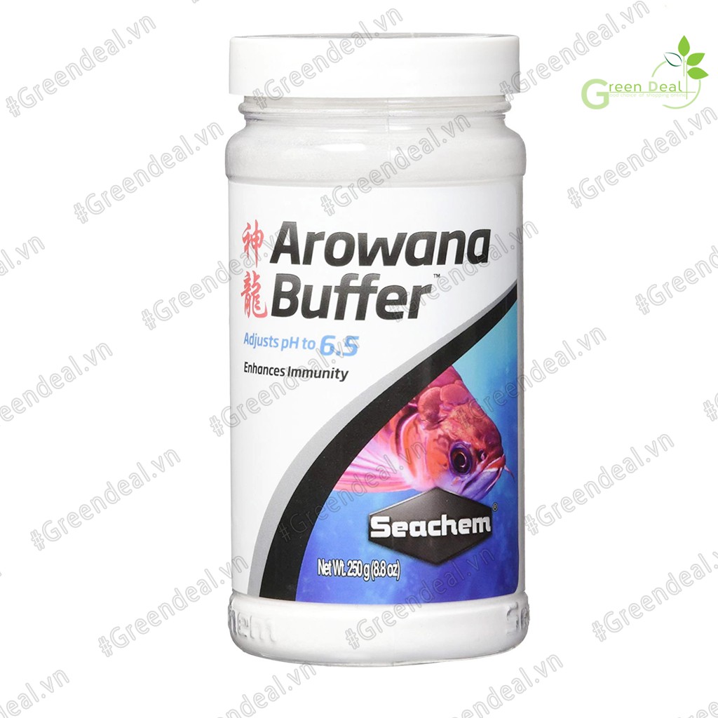 [Tem Sicavi] SEACHEM - Arowana Buffer (Hộp 250 gram) | Ổn định pH 6.5 cho nước hồ cá Rồng