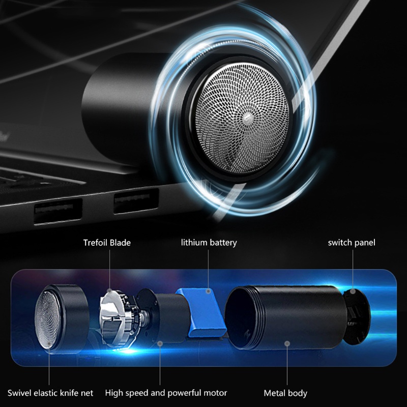 Máy Cạo Râu Mini Sạc USB Tiện Dụng Cho Nam