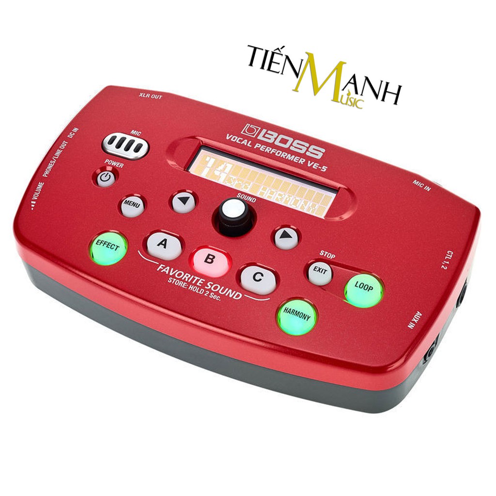 Boss VE-5 Vocal Performer Tạo tiếng Bè, Vang vọng và chỉnh Tone, Giọng cho Ca sỹ Bàn đạp Phơ Guitar Reverb &amp; Delay VE5