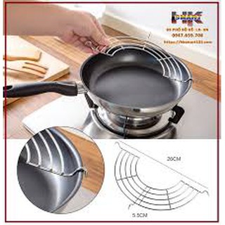 VỈ GÁC CHẢO RÁN INOX