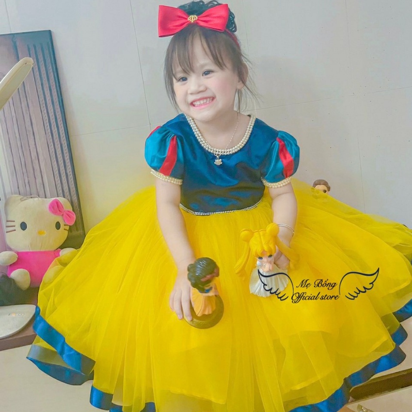 Váy công chúa bạch tuyết-Đầm công chúa-Thời trang cho bé-Váy xinh thiết kế-Đầm thiết kế-Mẹ BốngPrincess dress