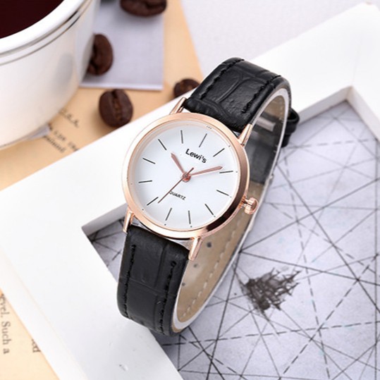 Đồng hồ thời trang nữ Lewi's dây da cực đẹp, mặt mỏng sang trọng | BigBuy360 - bigbuy360.vn