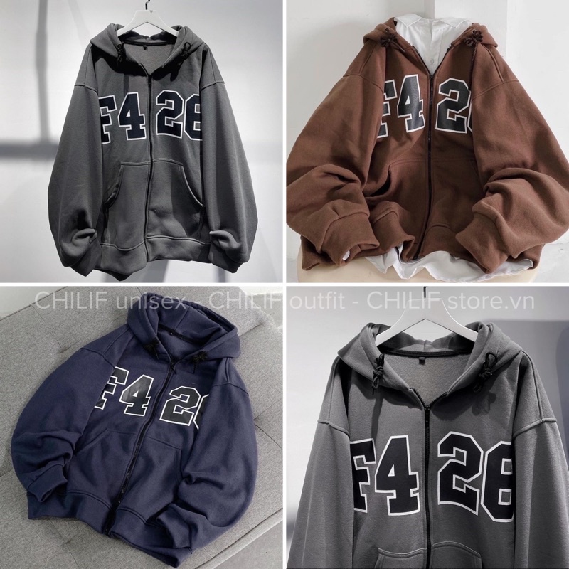 Áo Khoác nỉ zip F4-26 / Áo khoác dây kéo unisex nỉ bông ấm mịn cực đẹp | BigBuy360 - bigbuy360.vn