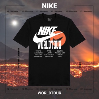 Áo thun NK World Tour, áo thun cổ tròn, form rộng tay lỡ