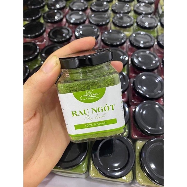 Bột rau ngót ăn dặm cho bé ( lọ thủy tinh 150g) bột ăn dặm rau củ