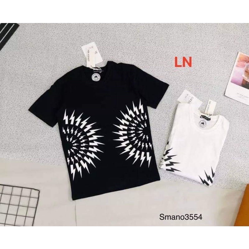 Áo phông tia sét in hông LN12