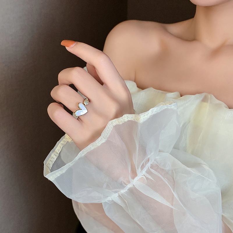 Nhẫn Đeo Ngón Tay Hình Vỏ Sò Thời Trang Sang Trọng Cho Nữ