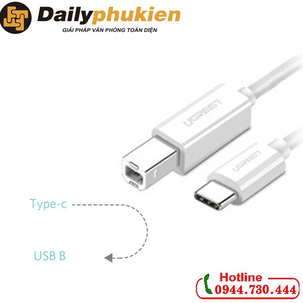 Dây máy in USB-C dài 1m UGREEN 40560