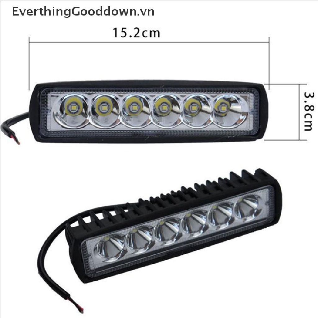 Everthinggooddown Đèn Led 6inch 18W 6 Bóng Cho Xe SUV