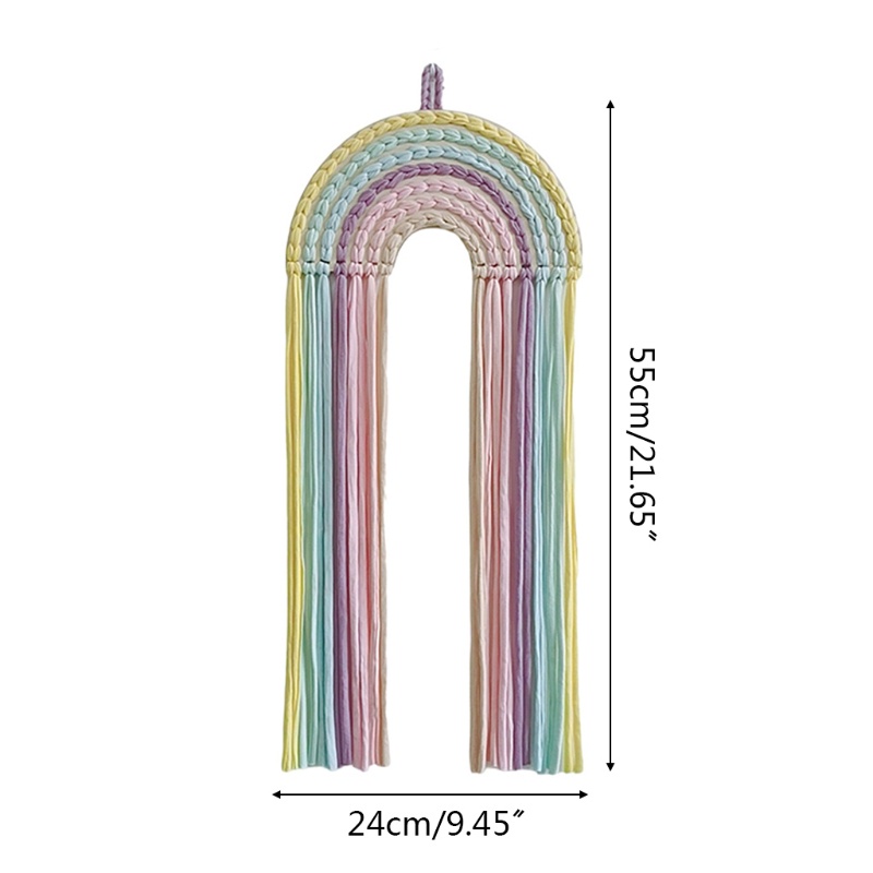 Phụ Kiện Kẹp Tóc / Dây Buộc Tóc / Nơ Màu Cầu Vồng Treo Tường Trang Trí Dành Cho Bạn Gái Hol