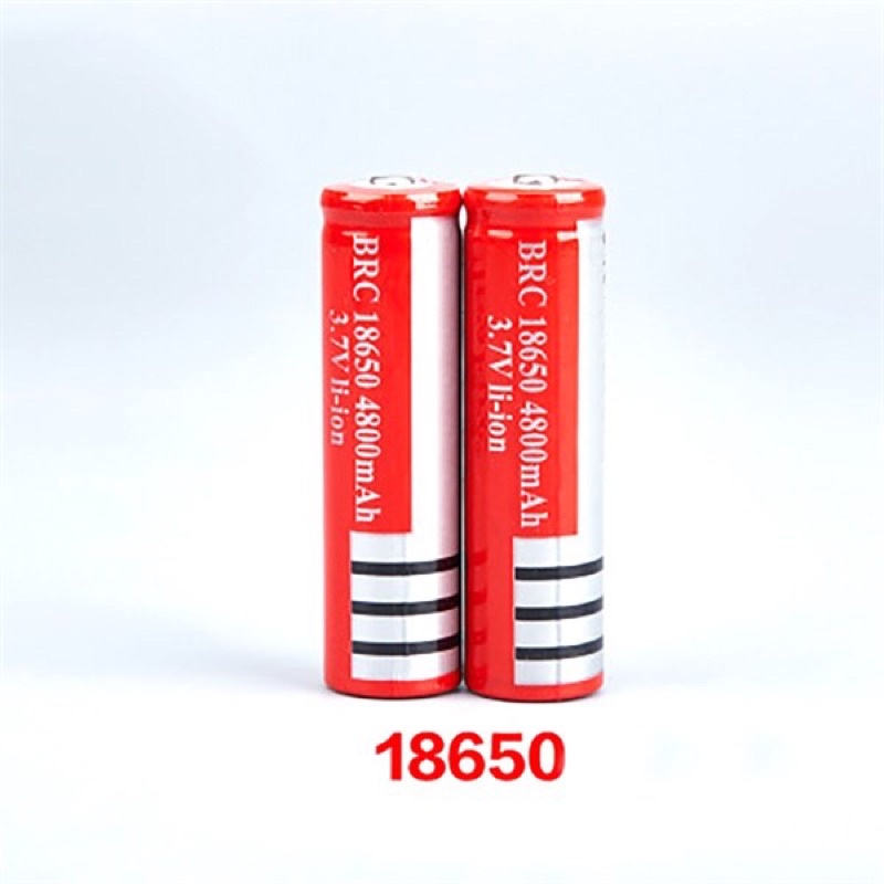 Pin sạc Lithium ion 18650 (3,7V-6800mAh) màu đỏ. Hãng UltraFire