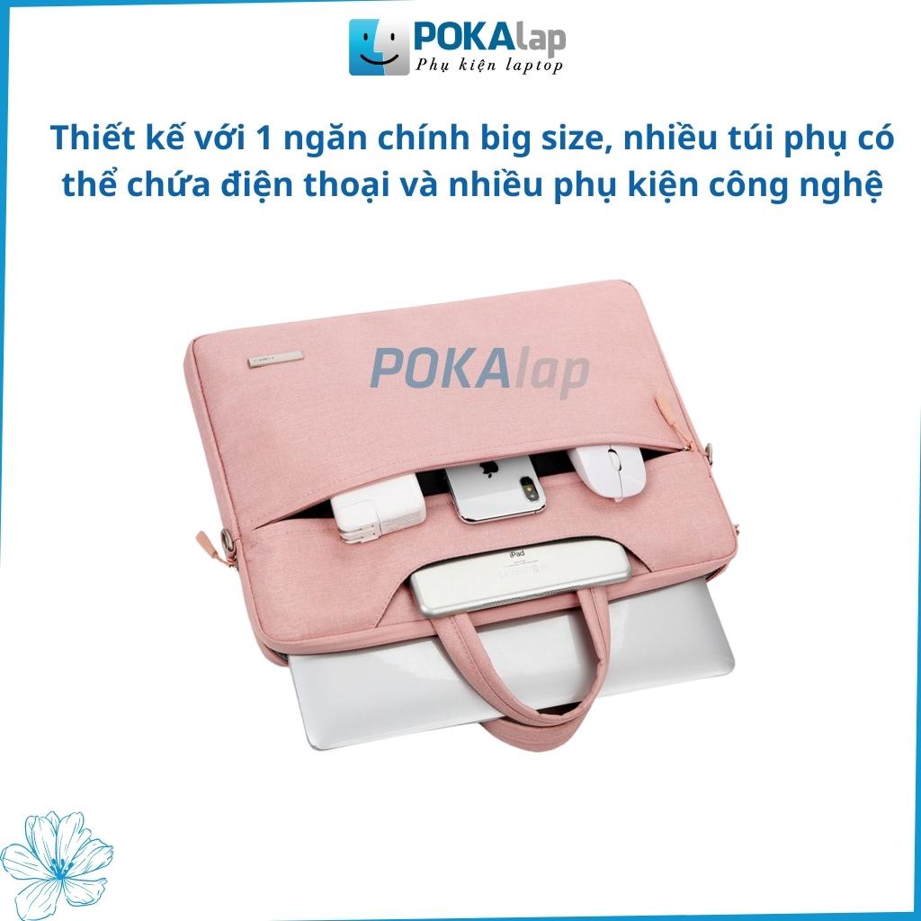 Túi chống sốc laptop cao cấp POKA62 chống nước, nhiều màu thời trang cho nam nữ văn phòng13 inch 14 inch 15,6 inch