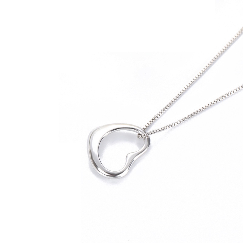 Dây chuyền bạc ATJ9902 thiết kế mặt hình trái tim, vòng cổ bạc Heart Necklace Anta Jewelry