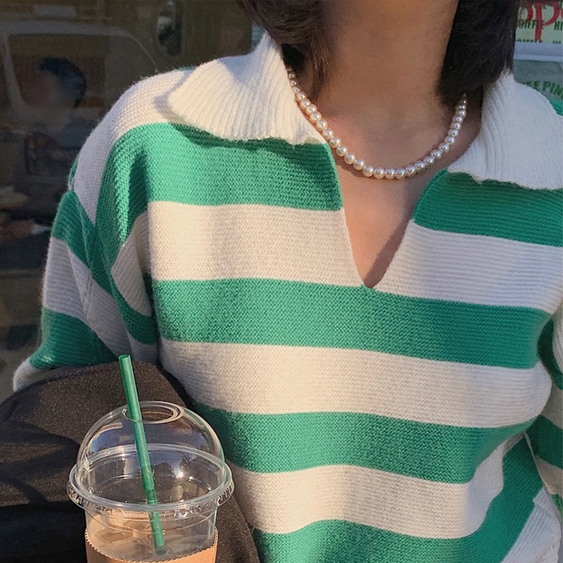 Vòng cổ Ngọc Trai Phong Cách Hàn Quốc Sang Trọng