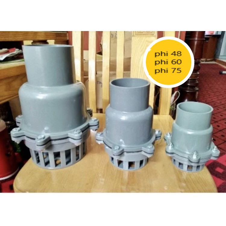 2 cái lúp pê phi 60  xám dán ống pvc phi 60  dùng cho máy bơm nông nghiệp