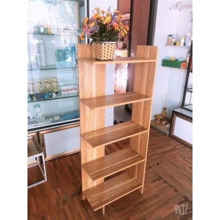 Kệ sách gỗ 5 tầng - kệ góc tường đa dụng - gỗ MDF 12 ly. ĐTCA