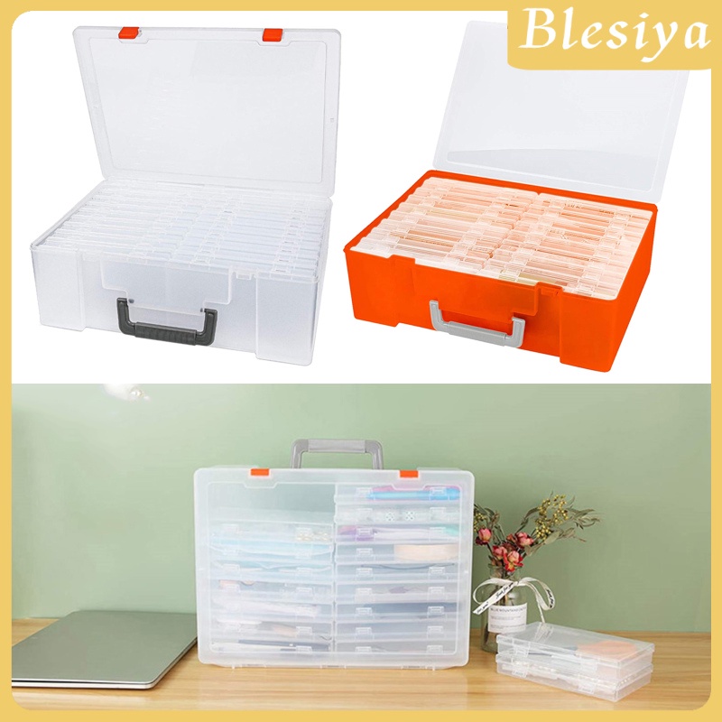 [BLESIYA]Photo Storage Box 4x6&quot; Crafts Seeds Stickers Cards Case Container