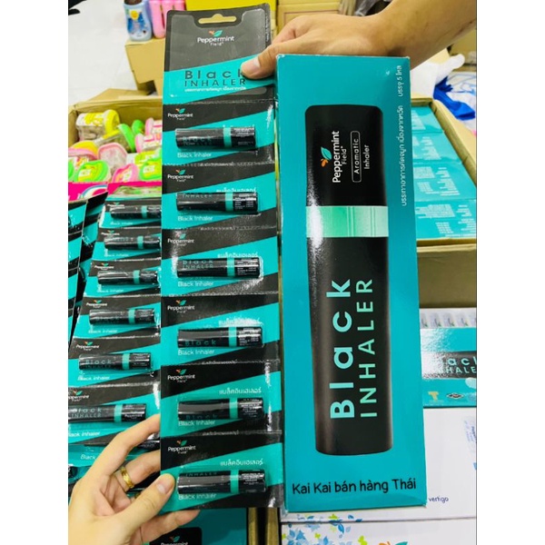 1 Hộp 60 Ống Hít Mũi Bạc Hà Black Peppermint Field HOẢ TỐC GIÁ SỈ